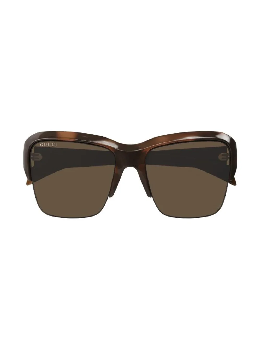 New Gucci Women's Sunglasses Havana Brown Lens Injected Frame GG2024S 002 57